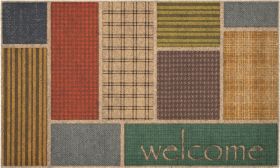 Mohawk Ornamental Entry Mat Welcome Impressions Chestnut 1'6" x 2'6"