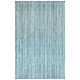Liora Manne Carmel Texture Stripe Aqua 4'10" x 7'6"