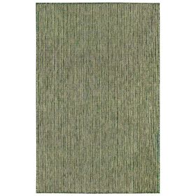 Liora Manne Carmel Texture Stripe Green 7'10" x 9'10"