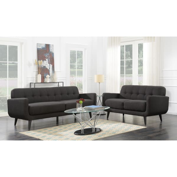 Hadley - Sofa & Loveseat Set - Charcoal