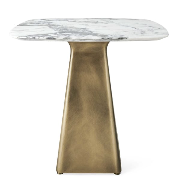 Equilateral - Side Table - Marble/Brass