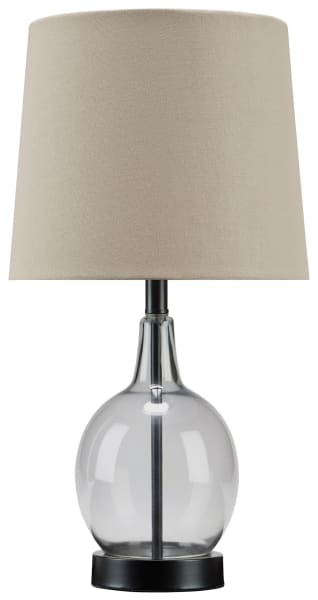 Arlomore - Gray - Glass Table Lamp 