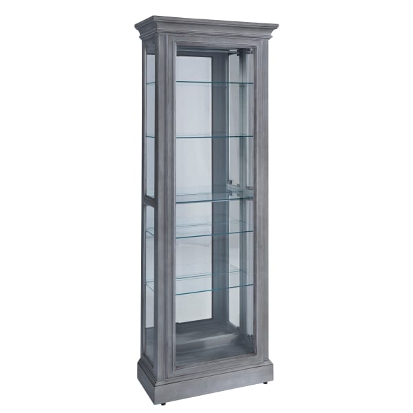 Pulaski Accents - Side Entry Curio Cabinet - Gray