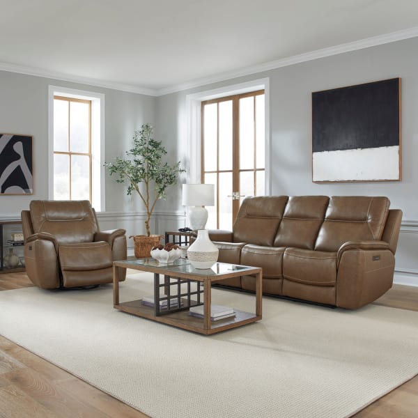 Collins - Sofa & Recliner - Brown