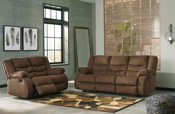 Tulen - Chocolate - 2 Pc. - Reclining Sofa, Loveseat
