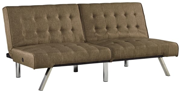 Sivley - Brown - Flip Flop Armless Sofa