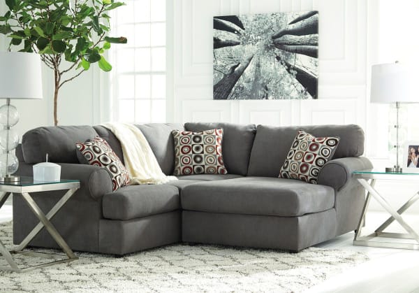 Jayceon - Steel - Left Arm Facing Sofa, Right Arm Facing Corner Chaise Sectional