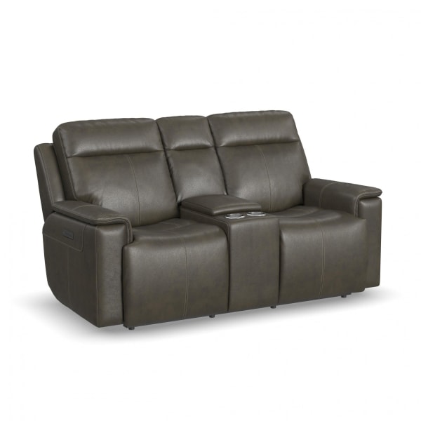 Odell - Power Reclining Loveseat with Console & Power Headrests & Lumbar