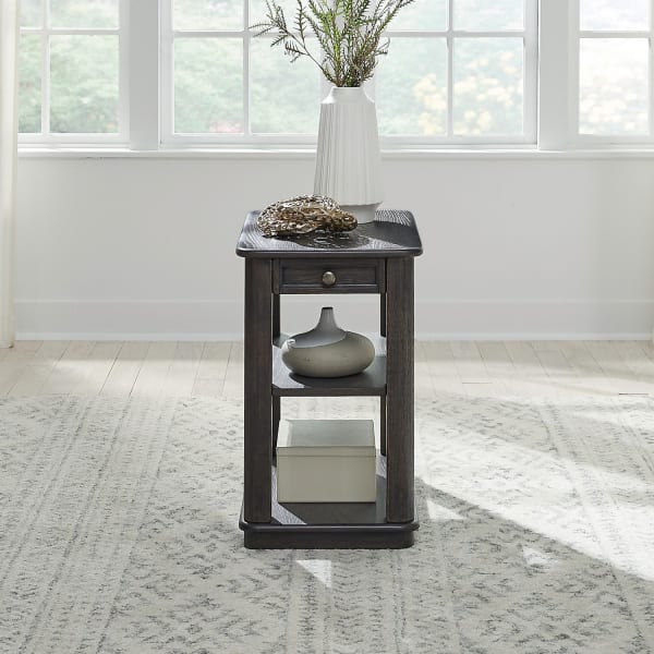 Wallace - Chair Side Table - Brown