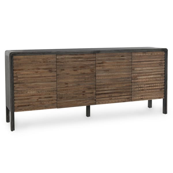 Elodie - 4 Door Sideboard - Black/Natural