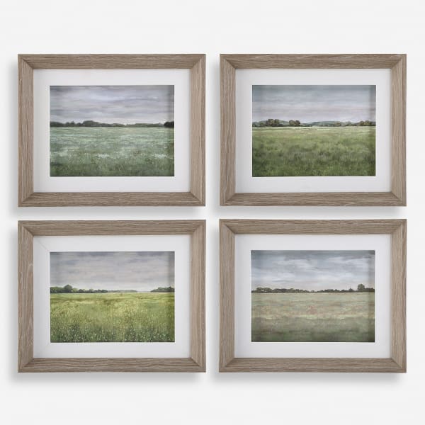 Quiet Meadows - Framed Prints (Set of 4)