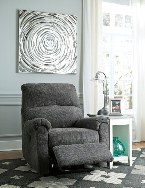 McTeer - Charcoal - 2 Pc. - Power Recliner, Diamenton Chair Side End Table