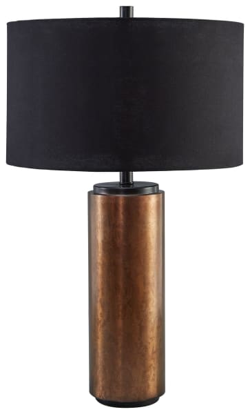 Hildry - Antique Brass Finish - Metal Table Lamp (1/cn)