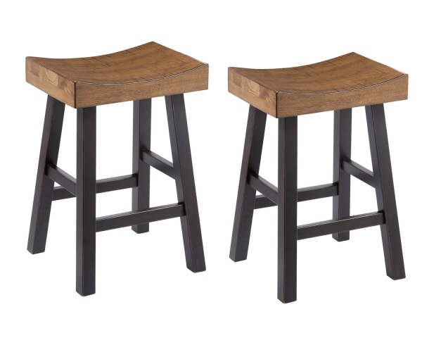 Glosco - Dark Brown - Stool (Set of 2)