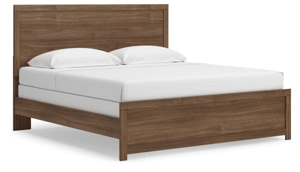 Broachmyn - King Panel Bed - Auburn