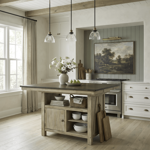 Lindsey Farm - Gathering Table Set - Natural & Brown