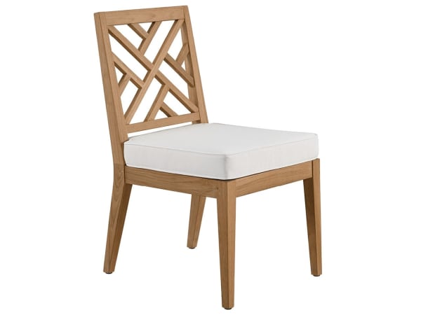 Coastal Living Outdoor / Chesapeake - Fret Back Side Chair - White