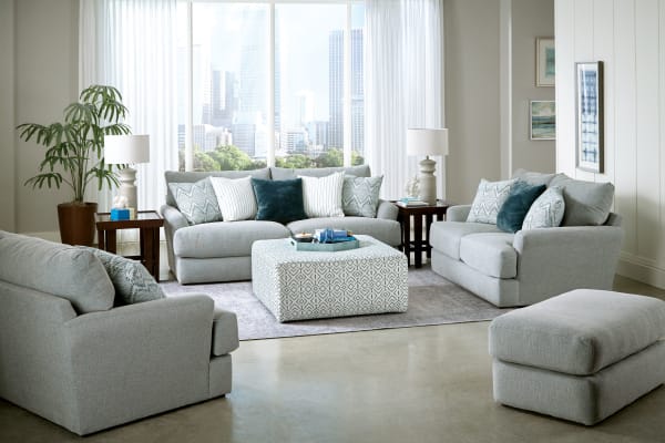 Howell - Cocktail Ottoman - White