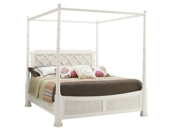 Ivory Key - Southampton Poster Bed 5/0 Queen - White