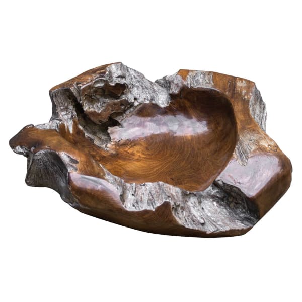 Giulio - Teak Bowl - Brown / Gray / Woodtone