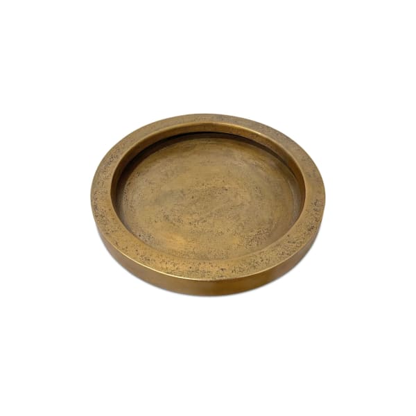 Abel - Cast Aluminum Catchall - Aged Brass