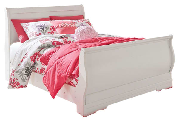 Anarasia - Full Sleigh Bed - White