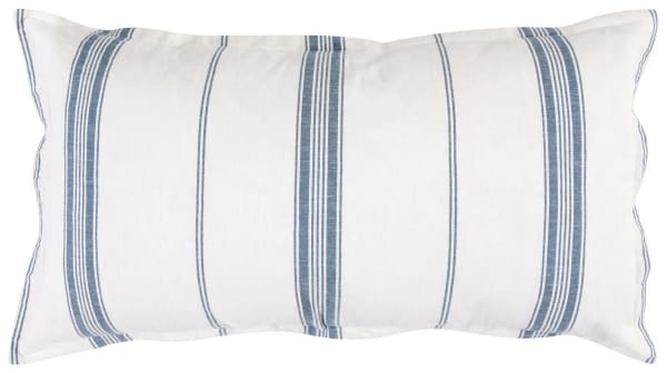 Jayson - Linen Cashmere King Sham - Blue Stripe