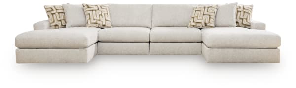 Kestrie - 4-Piece Double Chaise Sectional - Feathered