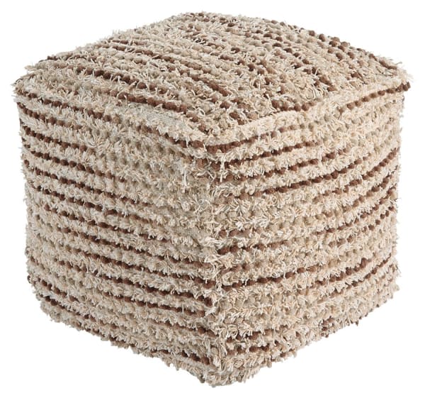 Jorge - Brown/Cream - Pouf