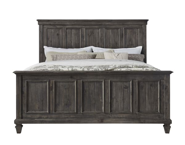 Calistoga - King Panel Bed In Weathered Charcoal - Weathered Charcoal