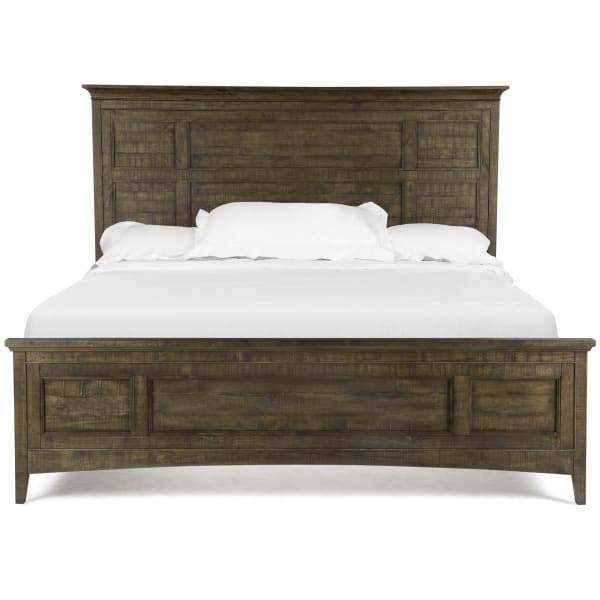 Bay Creek - Complete King Panel Bed With Storage Rails - Toasted Nutmeg