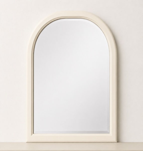 Pure Maple - Arch Mirror - Cottage White