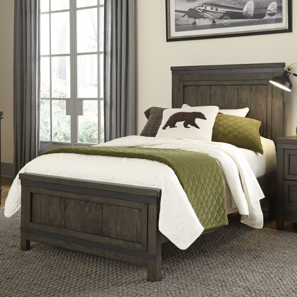 Thornwood Hills - Full Panel Bed - Dark Brown