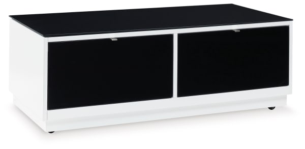 Gardoni - Rectangular Cocktail Table - White / Black