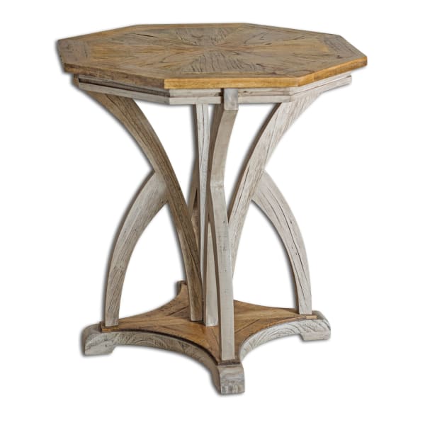 Ranen - Side Table - Aged White