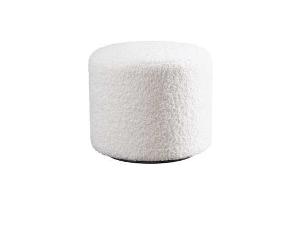 Barclay Butera Upholstery - Three Arch Swivel Ottoman - White