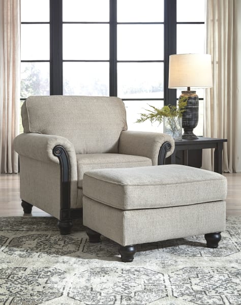 Benbrook - Ash - 2 Pc. - Chair with Ottoman