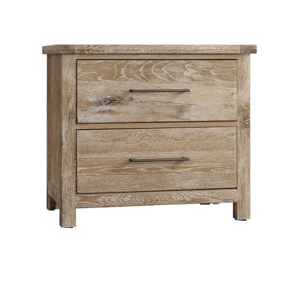 Dovetail 2-Drawer Night Stand Finish - Sun Bleached White