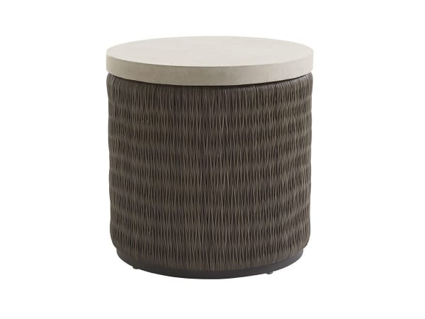 Cypress Point Ocean Terrace - Round End Table - Dark Brown