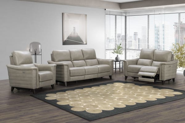 Malone - Loveseat-Wall Prox. Recliner With Power And Power Headrests - Beige