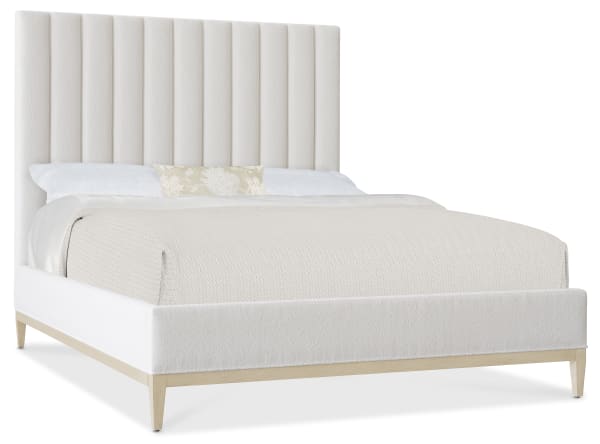 Cascade - Queen Upholstered Bed - White