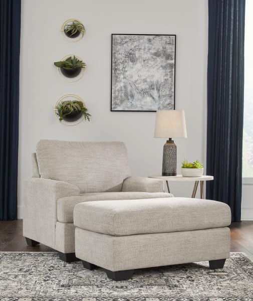 Vayda - 2 Pc. - Chair, Ottoman - Pebble