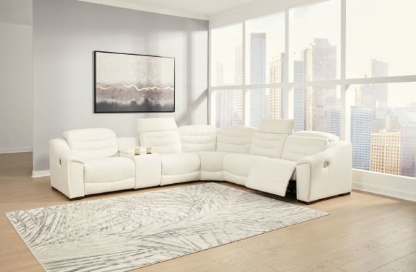 Next-gen Gaucho - Chalk - Zero Wall Recliners With Armless Recliner 6 Pc Sectional
