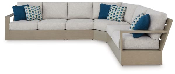 Kimpton Isle - Brown - 4-Piece Outdoor Sectional