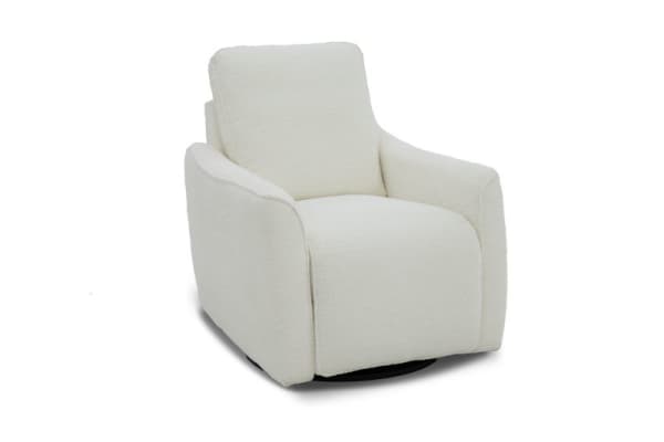 Maci - 1P Swivel Recliner - White