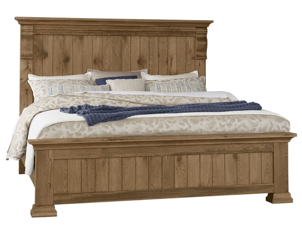 Yosemite - KIng Corbel Bed With Corbel Footboard - Light Brown