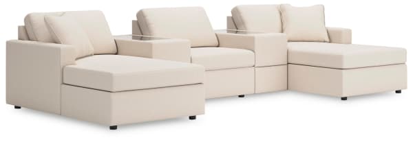 Modmax - 5-Piece Pit Sectional With Storage Consoles - Oyster