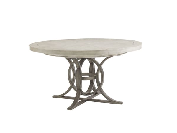 Oyster Bay - Calerton Round Dining Table - Pearl Silver