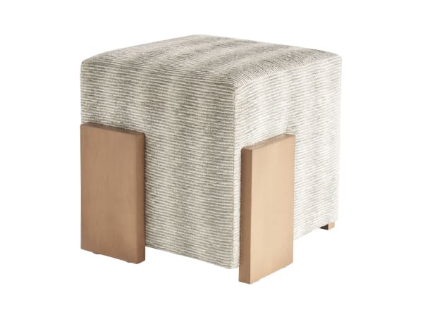 Sunset Key - Hamden Ottoman - Beige / Light Brown