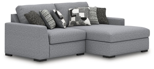 Bealton - Salt and Pepper - 2-Piece Sectional With RAF Corner Chaise